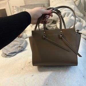 Zara hand bag taupe brown